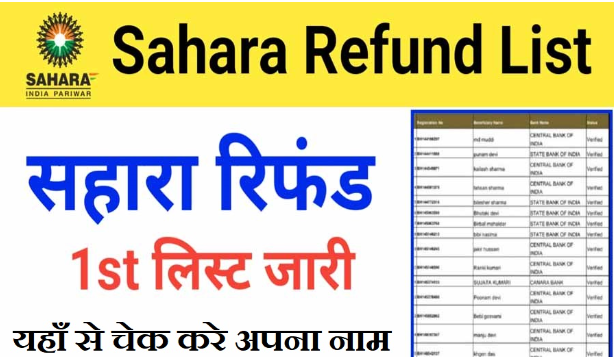 Sahara India Refund List 
